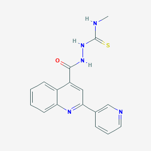 N-methyl-2-{[2-(3-pyridinyl)-4-quinolinyl]carbonyl}hydrazinecarbothioamide