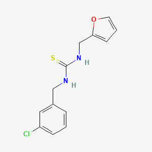 molecular formula C13H13ClN2OS B4287455 N-(3-chlorobenzyl)-N'-(2-furylmethyl)thiourea 
