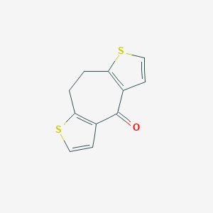 molecular formula C11H8OS2 B428746 8,9-Dihydro-4H-cyclohepta[1,2-b:5,4-b']dithiophen-4-one 