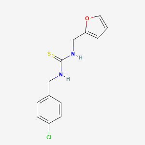 N-(4-chlorobenzyl)-N'-(2-furylmethyl)thiourea