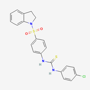 N-(4-chlorophenyl)-N'-[4-(2,3-dihydro-1H-indol-1-ylsulfonyl)phenyl]thiourea