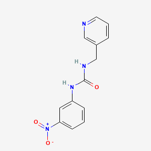 molecular formula C13H12N4O3 B4287484 N-(3-nitrophenyl)-N'-(3-pyridinylmethyl)urea 