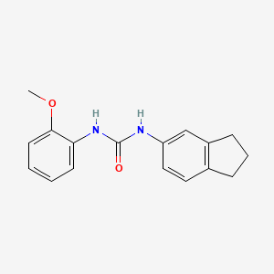 N-(2,3-dihydro-1H-inden-5-yl)-N'-(2-methoxyphenyl)urea