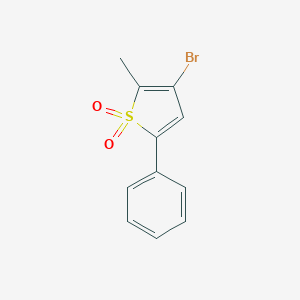 molecular formula C11H9BrO2S B428753 3-Bromo-2-methyl-5-phenylthiophene 1,1-dioxide 
