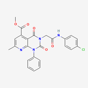 methyl 3-{2-[(4-chlorophenyl)amino]-2-oxoethyl}-7-methyl-2,4-dioxo-1-phenyl-1,2,3,4-tetrahydropyrido[2,3-d]pyrimidine-5-carboxylate