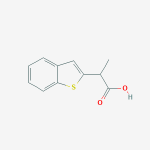 molecular formula C11H10O2S B428758 2-(1-Benzothien-2-yl)propanoic acid CAS No. 85494-05-9