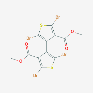 molecular formula C12H6Br4O4S2 B428760 Dimethyl 2,2',5,5'-tetrabromo-4,4'-bithiophene-3,3'-dicarboxylate 