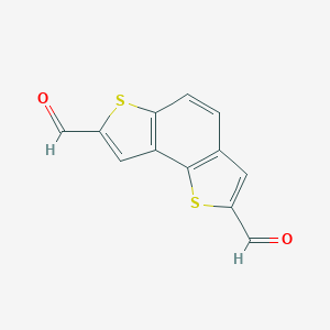 molecular formula C12H6O2S2 B428763 Thieno[2,3-e][1]benzothiophene-2,7-dicarbaldehyde 