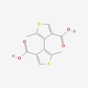 molecular formula C12H10O4S2 B428781 5,5'-Dimethyl-4,4'-bithiophene-3,3'-dicarboxylic acid 