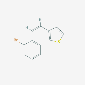 molecular formula C12H9BrS B428783 3-[2-(2-Bromophenyl)vinyl]thiophene 