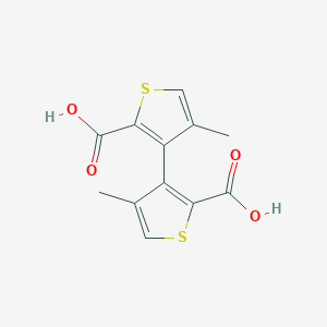molecular formula C12H10O4S2 B428784 4,4'-Dimethyl-3,3'-bithiophene-2,2'-dicarboxylic acid 