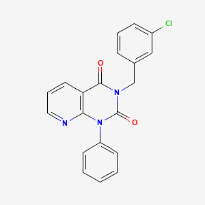 molecular formula C20H14ClN3O2 B4287866 3-(3-chlorobenzyl)-1-phenylpyrido[2,3-d]pyrimidine-2,4(1H,3H)-dione 