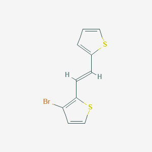 molecular formula C10H7BrS2 B428787 3-Bromo-2-[2-(2-thienyl)vinyl]thiophene 