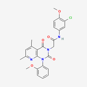 N-(3-chloro-4-methoxyphenyl)-2-[1-(2-methoxyphenyl)-5,7-dimethyl-2,4-dioxo-1,4-dihydropyrido[2,3-d]pyrimidin-3(2H)-yl]acetamide