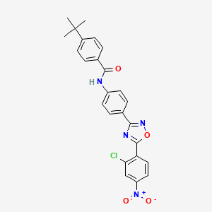 4-(TERT-BUTYL)-N~1~-{4-[5-(2-CHLORO-4-NITROPHENYL)-1,2,4-OXADIAZOL-3-YL]PHENYL}BENZAMIDE