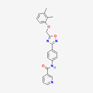 N~3~-(4-{5-[(2,3-DIMETHYLPHENOXY)METHYL]-1,2,4-OXADIAZOL-3-YL}PHENYL)NICOTINAMIDE