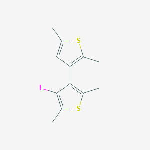 molecular formula C12H13IS2 B428801 3-Iodo-3',4-bis[2,5-dimethylthiophene] 