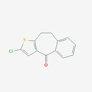 molecular formula C13H9ClOS B428810 2-chloro-9,10-dihydro-4H-benzo[4,5]cyclohepta[1,2-b]thiophen-4-one 