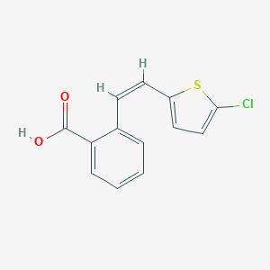 molecular formula C13H9ClO2S B428811 2-[2-(5-Chloro-2-thienyl)vinyl]benzoic acid 