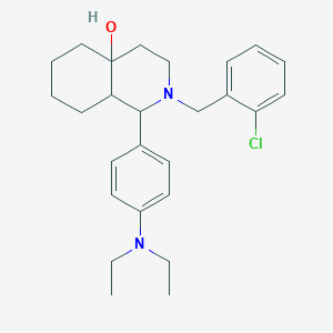 molecular formula C26H35ClN2O B4288126 2-(2-chlorobenzyl)-1-[4-(diethylamino)phenyl]octahydro-4a(2H)-isoquinolinol 