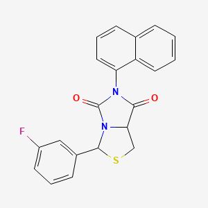 3-(3-fluorophenyl)-6-(1-naphthyl)-1H-imidazo[1,5-c][1,3]thiazole-5,7(6H,7aH)-dione