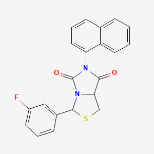 molecular formula C21H15FN2O2S B4288129 3-(3-fluorophenyl)-6-(1-naphthyl)-1H-imidazo[1,5-c][1,3]thiazole-5,7(6H,7aH)-dione 