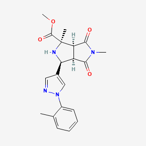 methyl (1R*,3S*,3aR*,6aS*)-1,5-dimethyl-3-[1-(2-methylphenyl)-1H-pyrazol-4-yl]-4,6-dioxooctahydropyrrolo[3,4-c]pyrrole-1-carboxylate