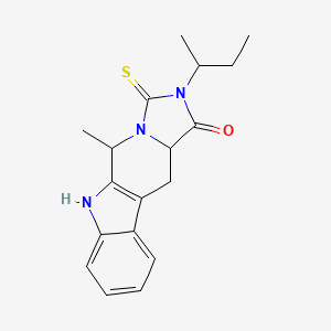 molecular formula C18H21N3OS B4288177 2-sec-butyl-5-methyl-3-thioxo-2,3,5,6,11,11a-hexahydro-1H-imidazo[1',5':1,6]pyrido[3,4-b]indol-1-one 