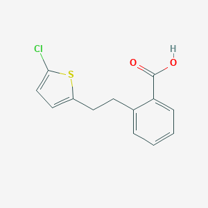 molecular formula C13H11ClO2S B428819 2-[2-(5-Chloro-2-thienyl)ethyl]benzoic acid 