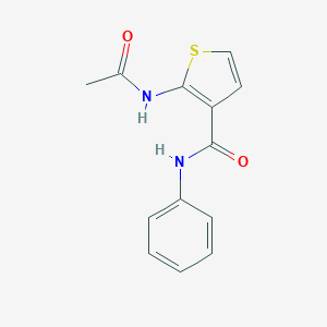 molecular formula C13H12N2O2S B428826 2-(acetylamino)-N-phenyl-3-thiophenecarboxamide 