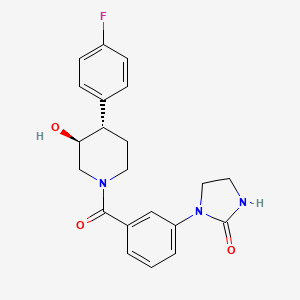 1-(3-{[(3S*,4S*)-4-(4-fluorophenyl)-3-hydroxypiperidin-1-yl]carbonyl}phenyl)imidazolidin-2-one