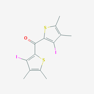 molecular formula C13H12I2OS2 B428829 Bis(3-iodo-4,5-dimethyl-2-thienyl)methanone 