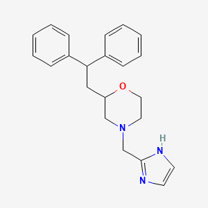 molecular formula C22H25N3O B4288333 2-(2,2-diphenylethyl)-4-(1H-imidazol-2-ylmethyl)morpholine 