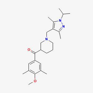 {1-[(1-isopropyl-3,5-dimethyl-1H-pyrazol-4-yl)methyl]-3-piperidinyl}(4-methoxy-3,5-dimethylphenyl)methanone