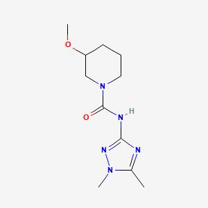 N-(1,5-dimethyl-1H-1,2,4-triazol-3-yl)-3-methoxy-1-piperidinecarboxamide trifluoroacetate