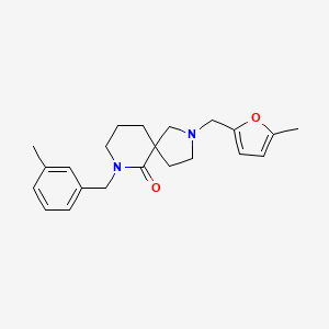 7-(3-methylbenzyl)-2-[(5-methyl-2-furyl)methyl]-2,7-diazaspiro[4.5]decan-6-one