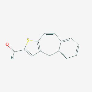 molecular formula C14H10OS B428842 4H-benzo[4,5]cyclohepta[1,2-b]thiophene-2-carbaldehyde 