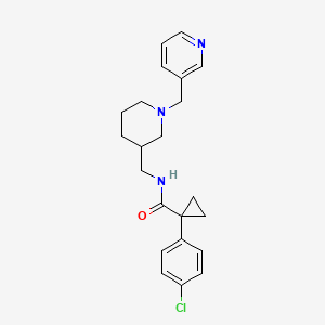 1-(4-chlorophenyl)-N-{[1-(3-pyridinylmethyl)-3-piperidinyl]methyl}cyclopropanecarboxamide