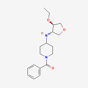 1-benzoyl-N-[(3S*,4R*)-4-ethoxytetrahydrofuran-3-yl]piperidin-4-amine