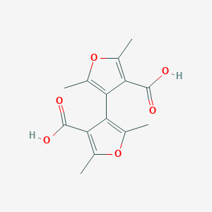 molecular formula C14H14O6 B428855 4,4'-Bis[2,5-dimethyl-3-furoic acid] 