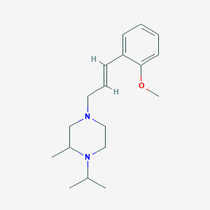 1-isopropyl-4-[(2E)-3-(2-methoxyphenyl)prop-2-en-1-yl]-2-methylpiperazine