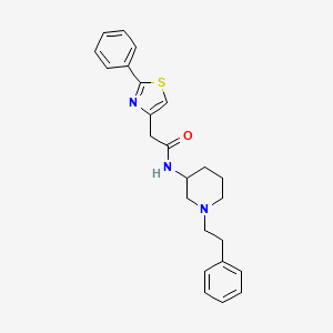 N-[1-(2-phenylethyl)-3-piperidinyl]-2-(2-phenyl-1,3-thiazol-4-yl)acetamide