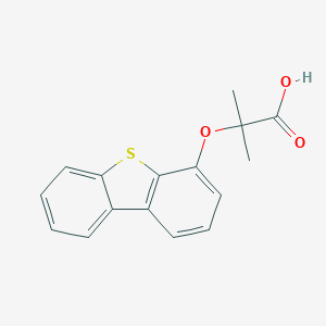 molecular formula C16H14O3S B428863 2-(Dibenzo[b,d]thien-4-yloxy)-2-methylpropanoic acid 