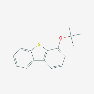 molecular formula C16H16OS B428866 4-[(2-methylpropan-2-yl)oxy]dibenzothiophene 