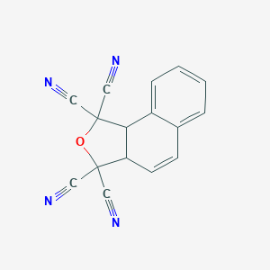 molecular formula C16H8N4O B428867 3a,9b-Dihydronaphtho[1,2-c]furan-1,1,3,3-tetracarbonitrile 