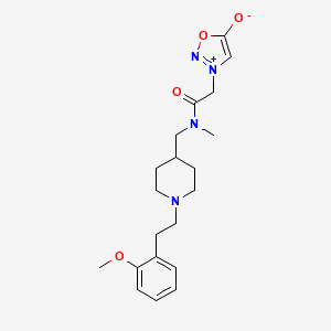 molecular formula C20H28N4O4 B4288690 3-{2-[({1-[2-(2-methoxyphenyl)ethyl]-4-piperidinyl}methyl)(methyl)amino]-2-oxoethyl}-1,2,3-oxadiazol-3-ium-5-olate 