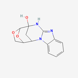 molecular formula C13H13N3O3 B4288738 14,18-dioxa-2,9,11-triazapentacyclo[10.4.1.1~13,16~.0~2,10~.0~3,8~]octadeca-3,5,7,9-tetraen-12-ol 