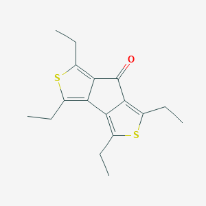 molecular formula C17H20OS2 B428874 1,3,4,6-tetraethyl-7H-thieno[3',4':3,4]cyclopenta[1,2-c]thiophen-7-one 