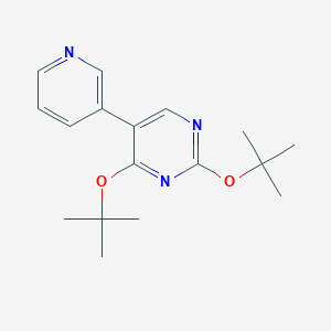 molecular formula C17H23N3O2 B428875 2,4-Di-tert-butoxy-5-(pyridin-3-yl)pyrimidine CAS No. 6448-80-2