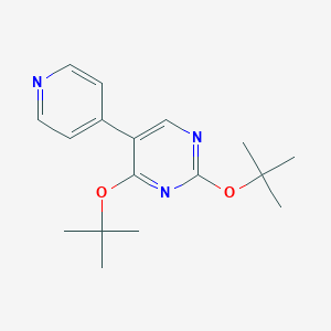 molecular formula C17H23N3O2 B428876 2,4-Ditert-butoxy-5-(4-pyridinyl)pyrimidine 